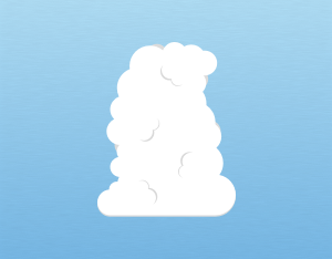 Illustration of congestus clouds
