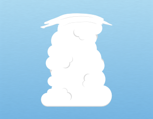 Illustration of pileus clouds