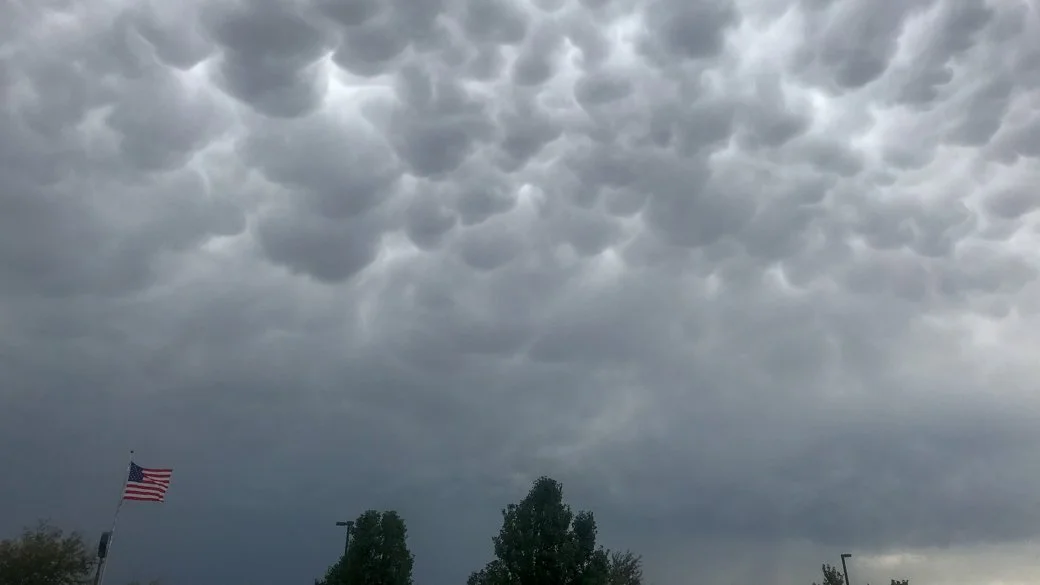 Altocumulus stratiformis opacus mamma (Ac str op mam)