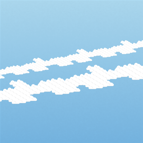 Illustration of altocumulus radiatus clouds