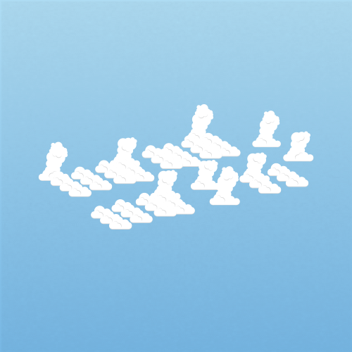 Illustration of altocumulus castellanus clouds