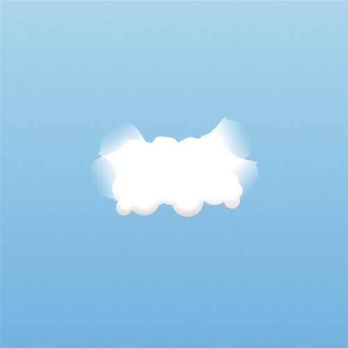 Illustration of cirrus mamma clouds