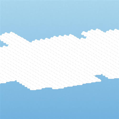 Illustration of altocumulus stratiformis clouds