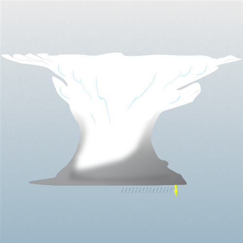 Illustration of cumulonimbus capillatus clouds