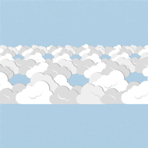 Illustration of stratocumulus lacunosus clouds