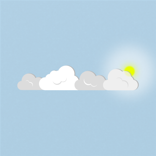 Illustration of stratocumulus translucidus clouds