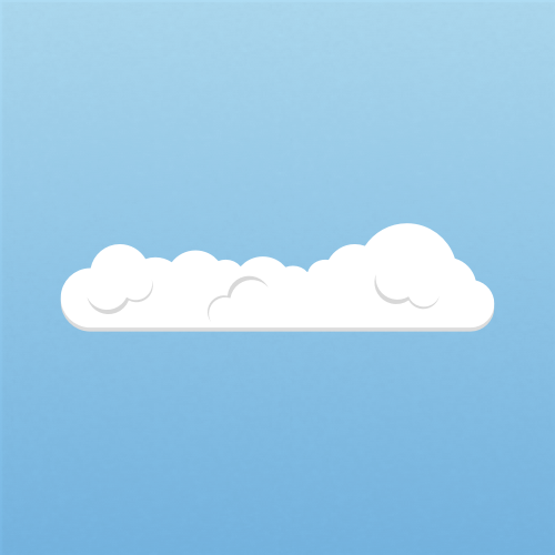 Illustration of a cumulus humilis cloud