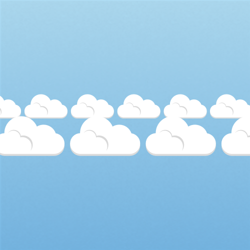 Illustration of cumulus radiatus clouds