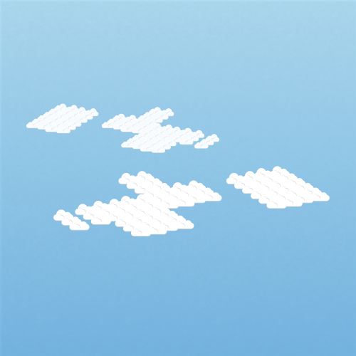 Illustration of altocumulus duplicatus clouds