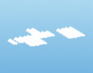 A graphical illustration of an altocumulus cloud